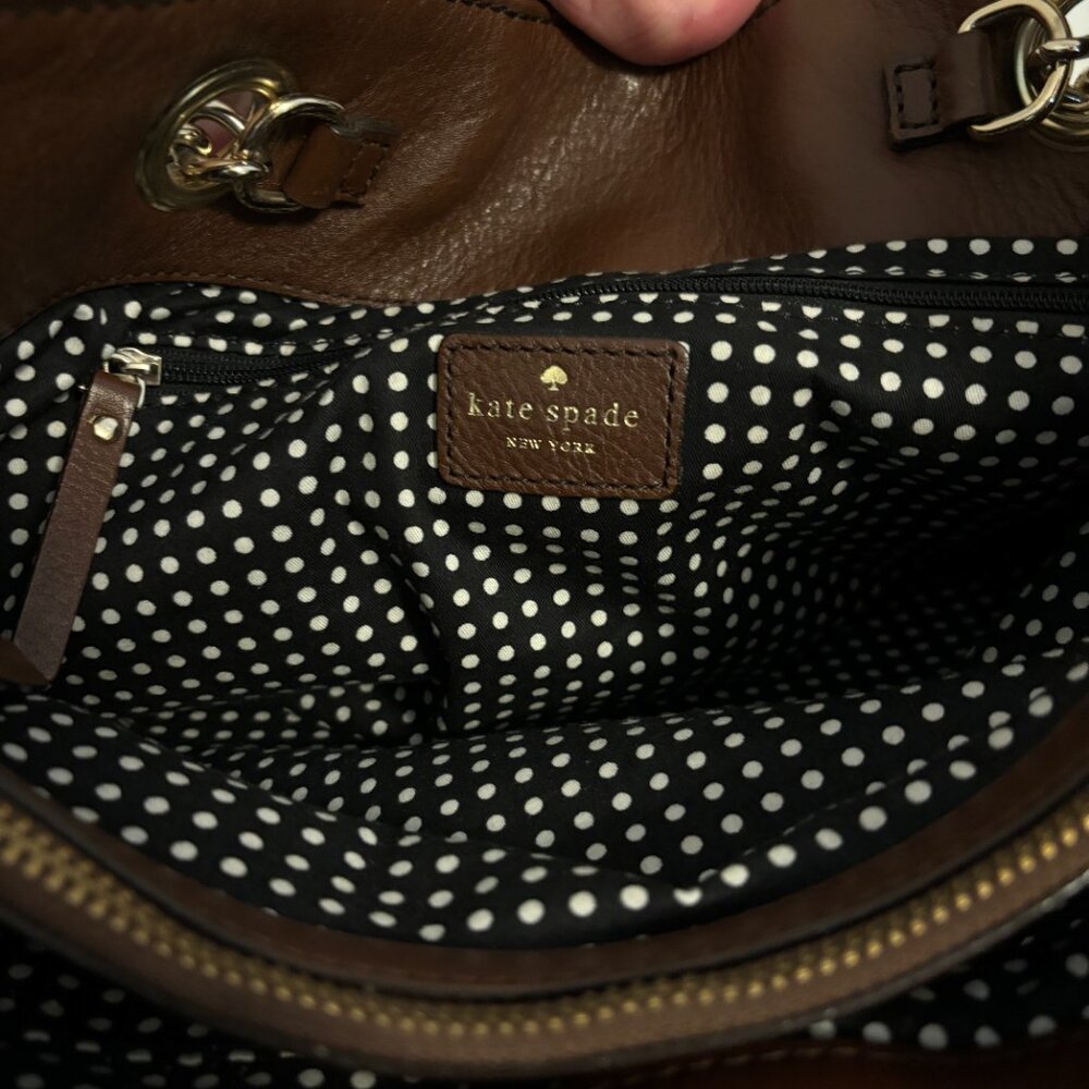Kate Spade Kingsbury Park Blue Patent Leather Tote - Picture 12 of 12
